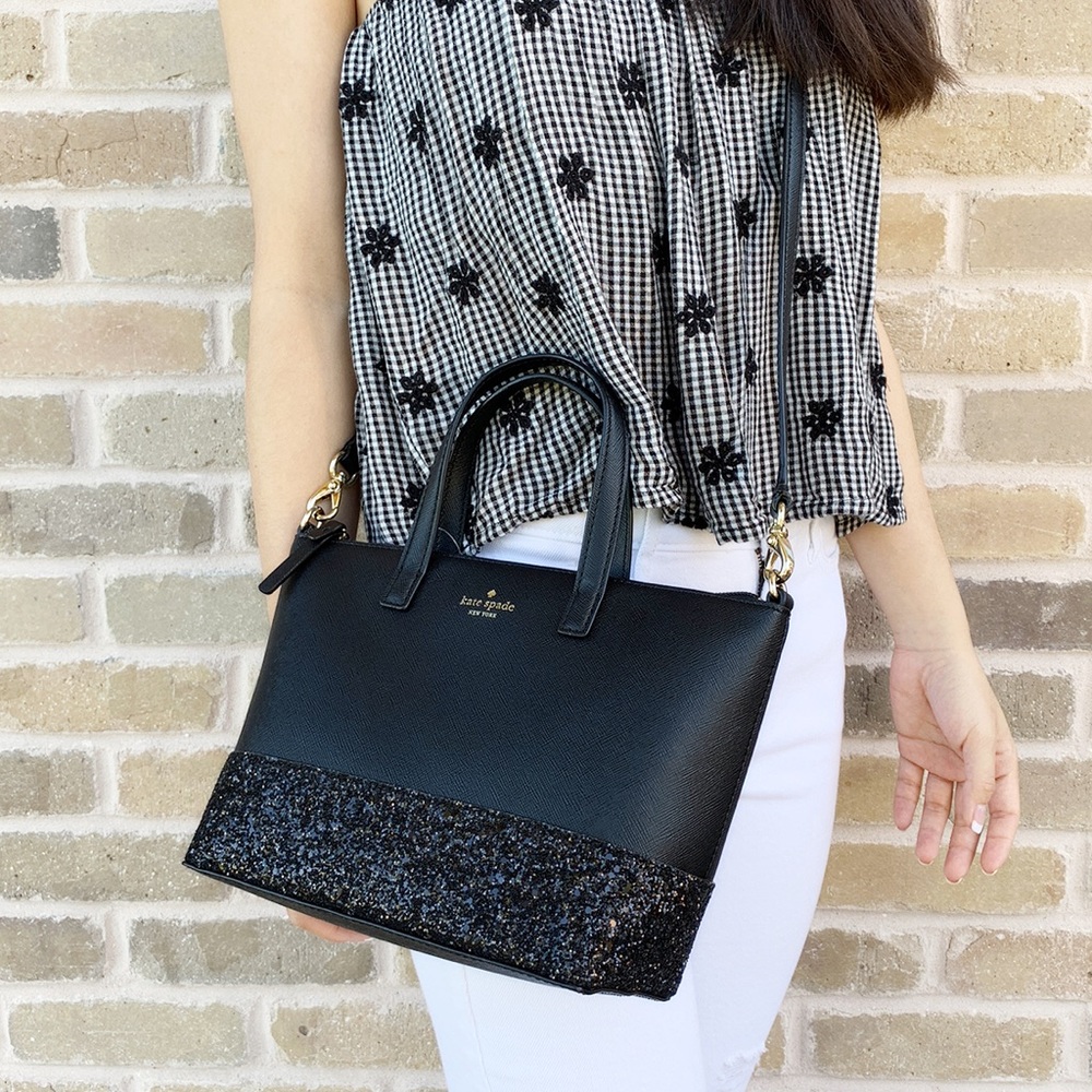 Bundle💕Kate Spade Satchel & Wallet SET Glitter - Picture 7 of 10